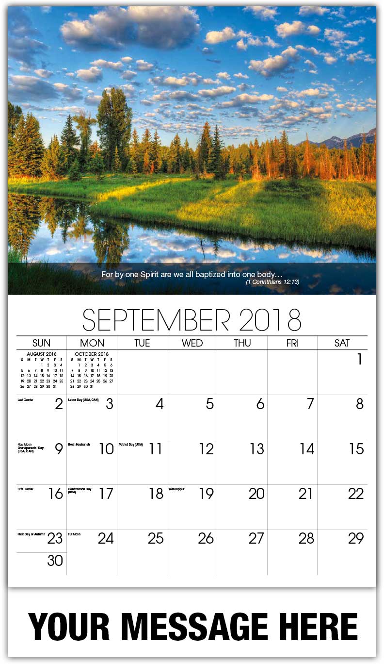 Fundraising Calendars 65¢ Christian Advertising Calendars